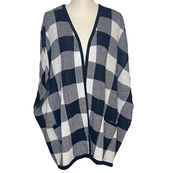 New Directions Black & White Cape Size 1X - Picture 1 of 5